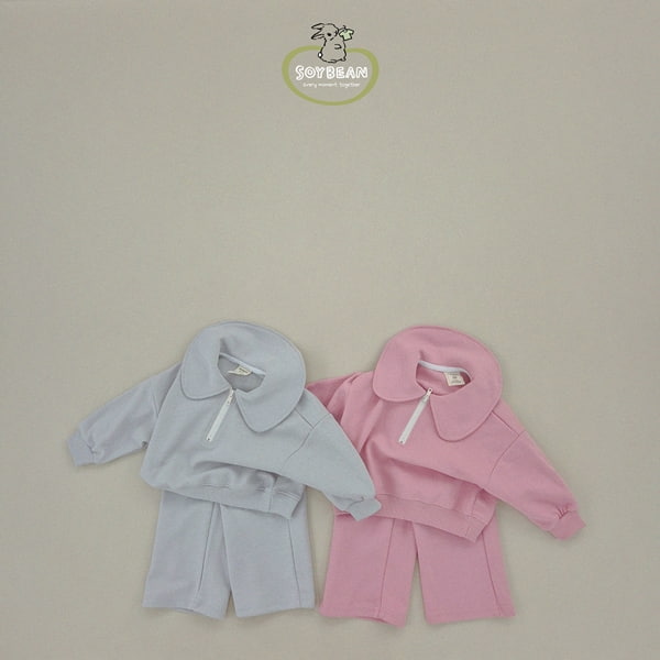 Soybean - Korean Children Fashion - #designkidswear - Zipper Sailor Top Bottom Set