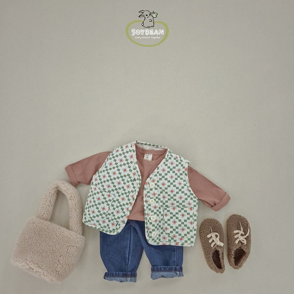 Soybean - Korean Children Fashion - #childrensboutique - Lego Flower Vest - 4