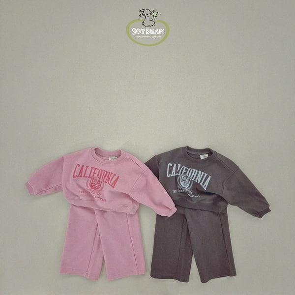 Soybean - Korean Children Fashion - #designkidswear - California Top Bottom Set