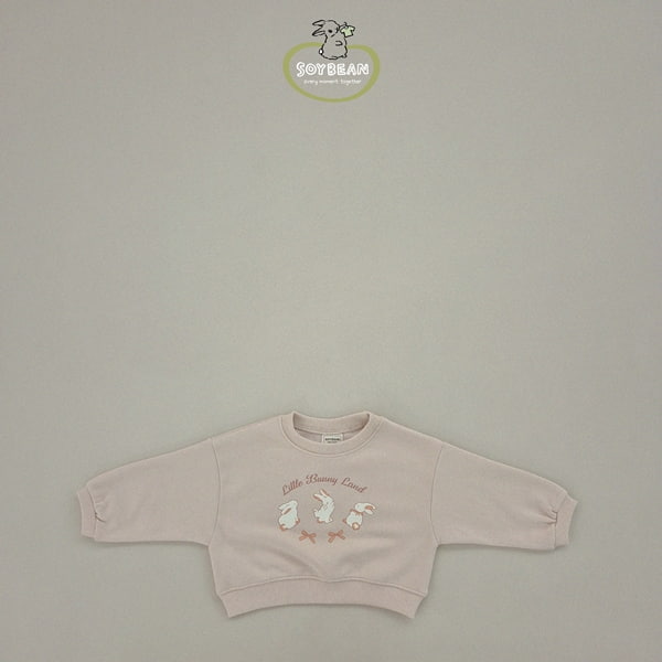 Soybean - Korean Children Fashion - #discoveringself - Semi Crop Bunny Sweatshirts - 11