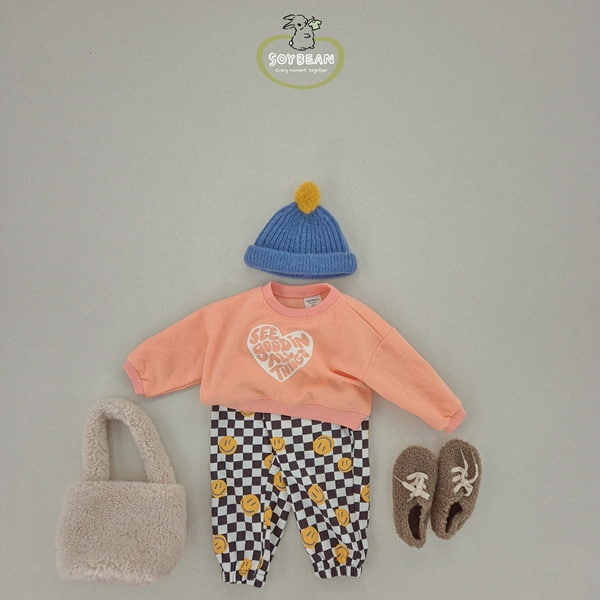 Soybean - Korean Children Fashion - #discoveringself - Smile Jogger Pants - 3