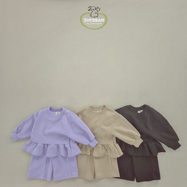 Soybean - Korean Children Fashion - #discoveringself - Frill Top Bottom Set