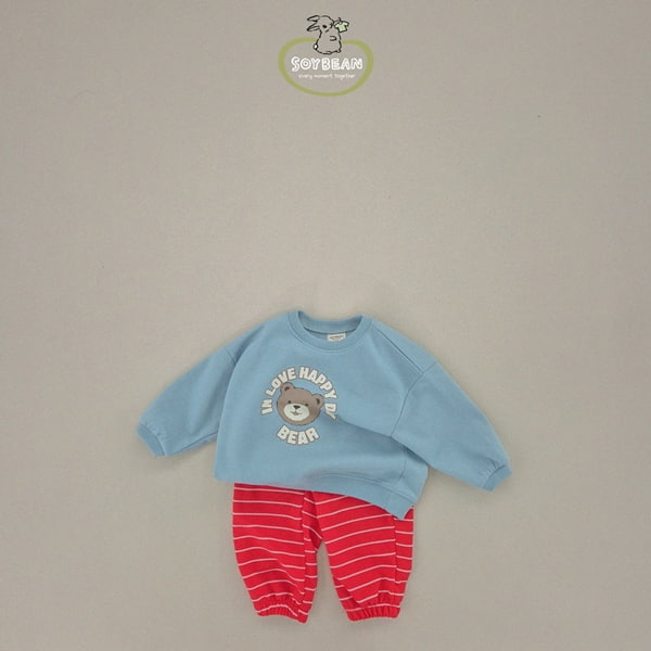 Soybean - Korean Children Fashion - #discoveringself - Love Bear Sweatshirts - 7