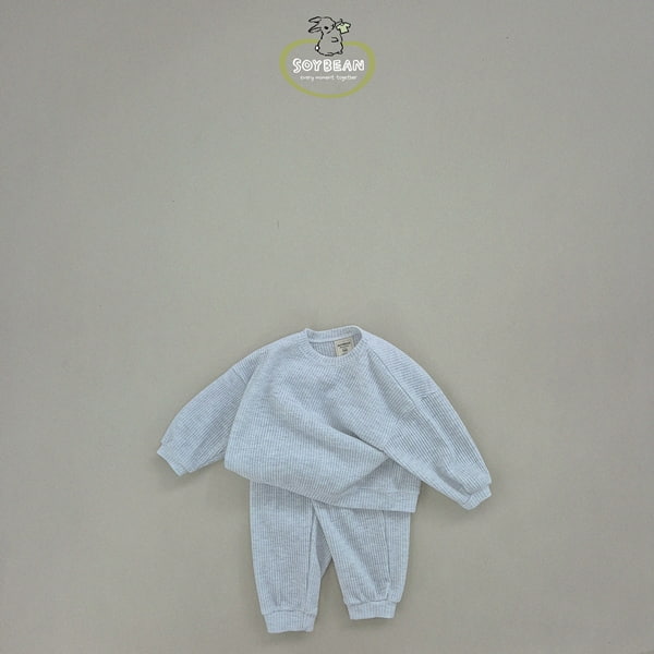 Soybean - Korean Children Fashion - #fashionkids - Daily Waffle Top Bottom Set - 7