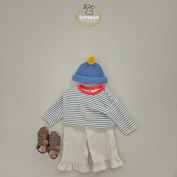 Soybean - Korean Children Fashion - #fashionkids - Bottom Frill Cotton Pants - 5