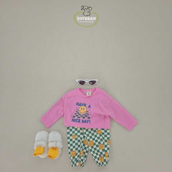 Soybean - Korean Children Fashion - #discoveringself - Smile Jogger Pants - 4