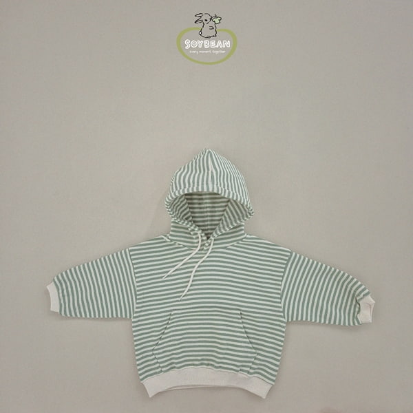 Soybean - Korean Children Fashion - #fashionkids - Stripe Hood Top - 9