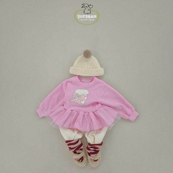 Soybean - Korean Children Fashion - #discoveringself - Ribbon Chacha Sweatshirts - 4