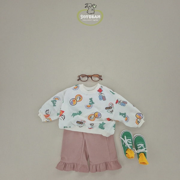 Soybean - Korean Children Fashion - #kidsshorts - Bottom Frill Cotton Pants - 6