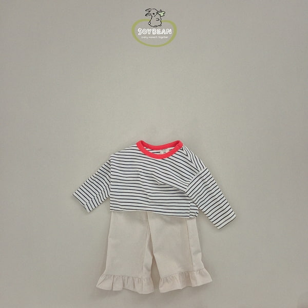 Soybean - Korean Children Fashion - #kidsshorts - Captin Stripe Tee - 12