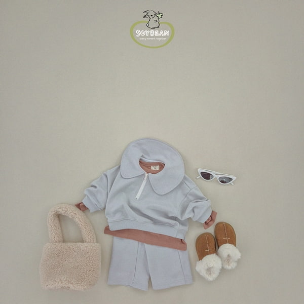 Soybean - Korean Children Fashion - #fashionkids - Zipper Sailor Top Bottom Set - 4