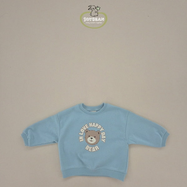 Soybean - Korean Children Fashion - #kidsshorts - Love Bear Sweatshirts - 9