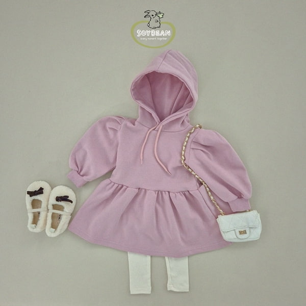 Soybean - Korean Children Fashion - #kidsstore - Hood Puff One-piece - 10