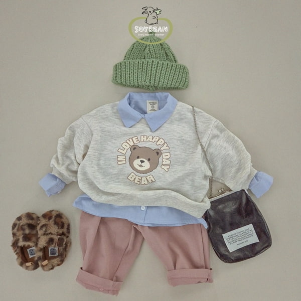 Soybean - Korean Children Fashion - #kidsstore - Love Bear Sweatshirts - 10