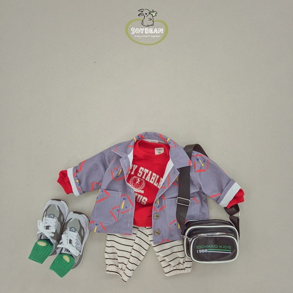 Soybean - Korean Children Fashion - #kidsstore - Stripe Jogger Pants - 4