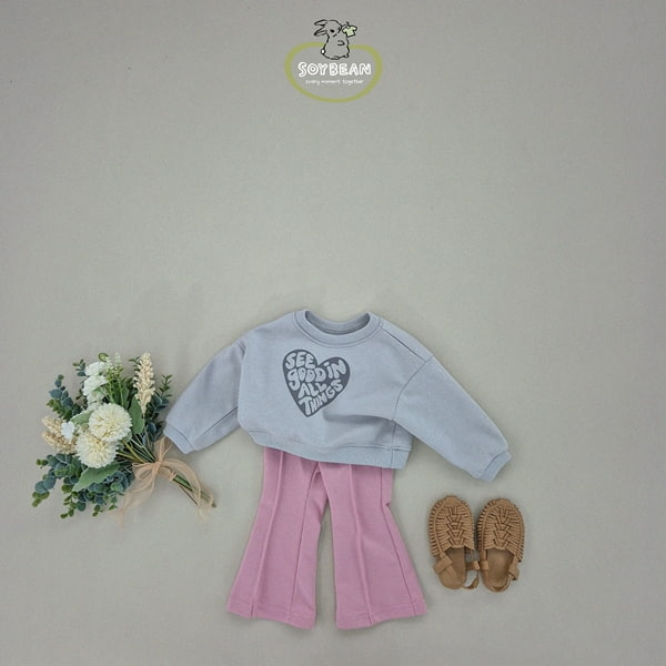 Soybean - Korean Children Fashion - #kidzfashiontrend - Crop Heart Sweatshirts - 3