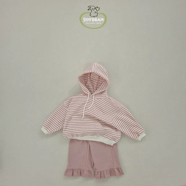 Soybean - Korean Children Fashion - #kidzfashiontrend - Stripe Hood Top - 12