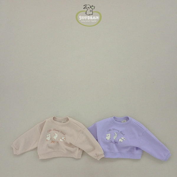 Soybean - Korean Children Fashion - #littlefashionista - Semi Crop Bunny Sweatshirts