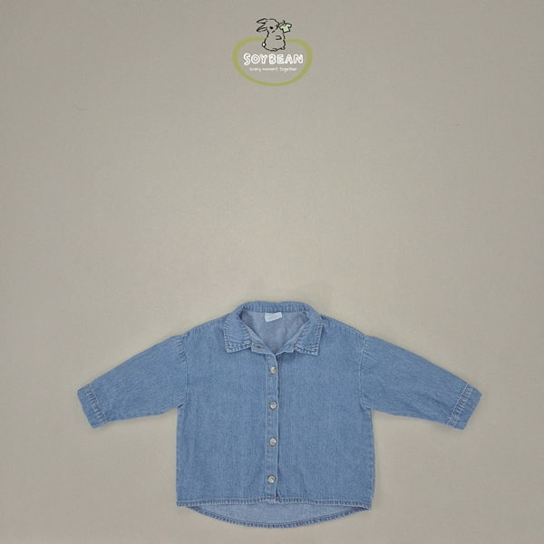 Soybean - Korean Children Fashion - #littlefashionista - Loosefit Denim Shirt - 7