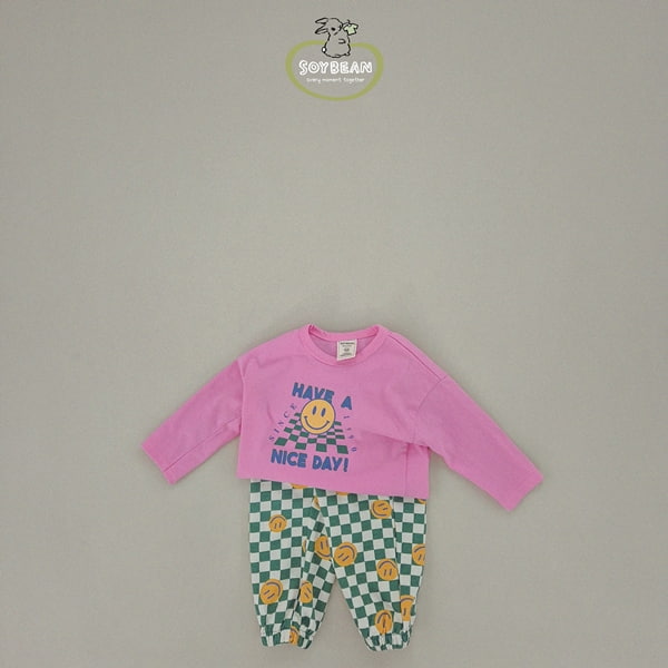 Soybean - Korean Children Fashion - #littlefashionista - Smile Jogger Pants - 9