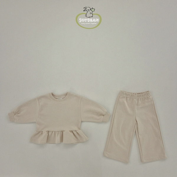 Soybean - Korean Children Fashion - #littlefashionista - Frill Top Bottom Set - 7