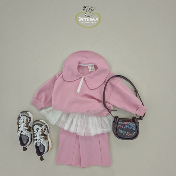 Soybean - Korean Children Fashion - #littlefashionista - Zipper Sailor Top Bottom Set - 8