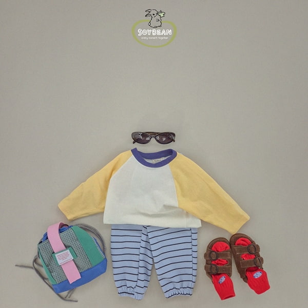 Soybean - Korean Children Fashion - #littlefashionista - Stripe Jogger Pants - 6