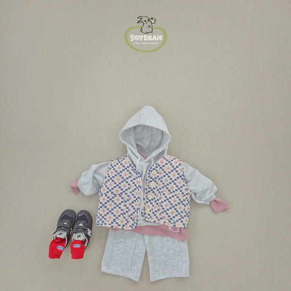 Soybean - Korean Children Fashion - #littlefashionista - Hood Wide Top Bottom Set - 9