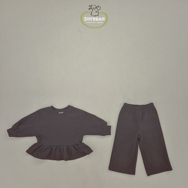 Soybean - Korean Children Fashion - #magicofchildhood - Frill Top Bottom Set - 8