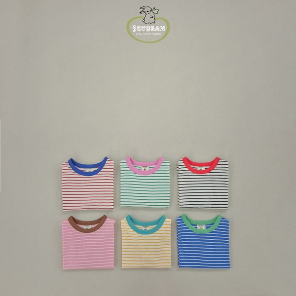 Soybean - Korean Children Fashion - #magicofchildhood - Captin Stripe Tee