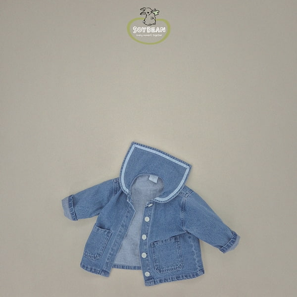 Soybean - Korean Children Fashion - #minifashionista - Sailor Denim Jacket