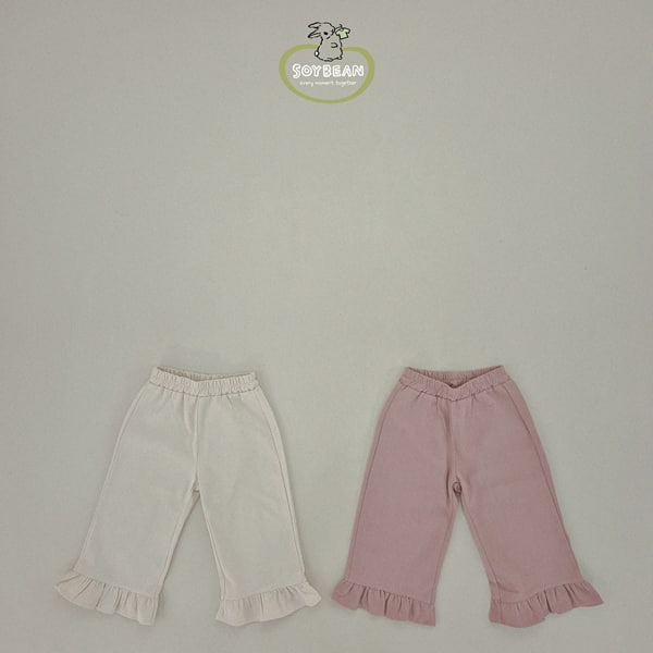 Soybean - Korean Children Fashion - #minifashionista - Bottom Frill Cotton Pants - 12