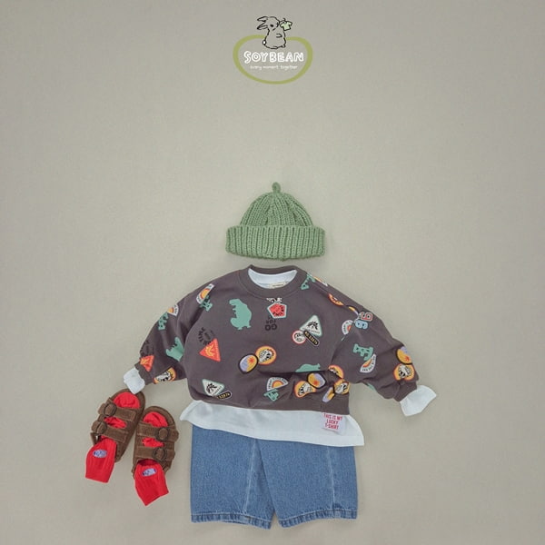 Soybean - Korean Children Fashion - #minifashionista - Wapen Dino Sweatshirts - 5