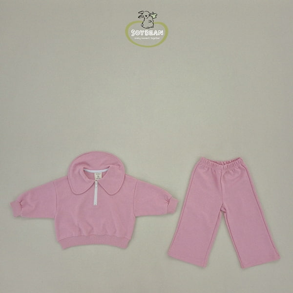 Soybean - Korean Children Fashion - #minifashionista - Zipper Sailor Top Bottom Set - 10