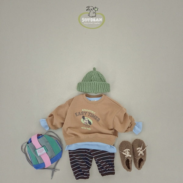 Soybean - Korean Children Fashion - #minifashionista - Stripe Jogger Pants - 8