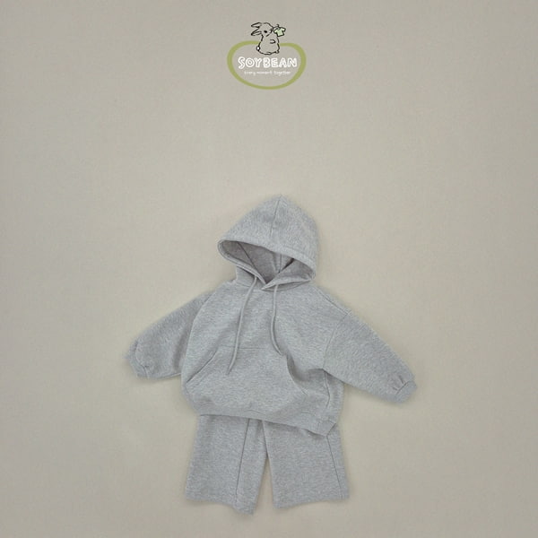 Soybean - Korean Children Fashion - #minifashionista - Hood Wide Top Bottom Set - 11