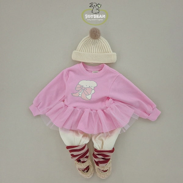 Soybean - Korean Children Fashion - #prettylittlegirls - Ribbon Chacha Sweatshirts - 12