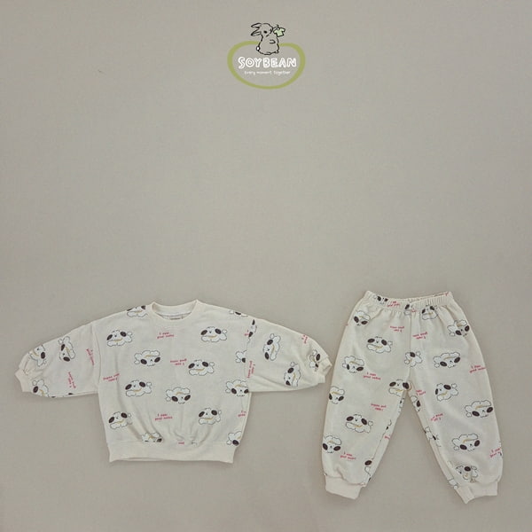 Soybean - Korean Children Fashion - #stylishchildhood - Puppy Top Bottom Set - 8