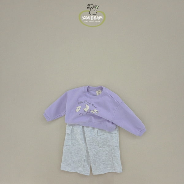 Soybean - Korean Children Fashion - #stylishchildhood - Semi Crop Bunny Sweatshirts - 7