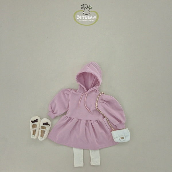 Soybean - Korean Children Fashion - #stylishchildhood - Hood Puff One-piece - 3