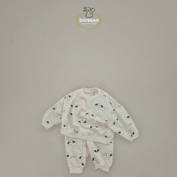 Soybean - Korean Children Fashion - #todddlerfashion - Puppy Top Bottom Set - 6