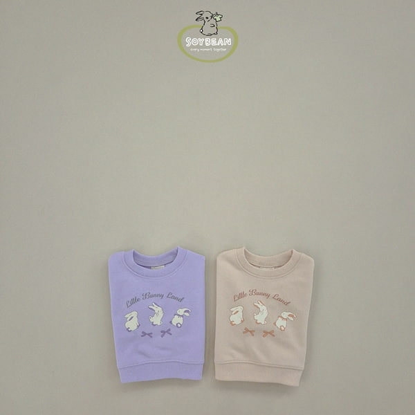 Soybean - Korean Children Fashion - #todddlerfashion - Semi Crop Bunny Sweatshirts - 5