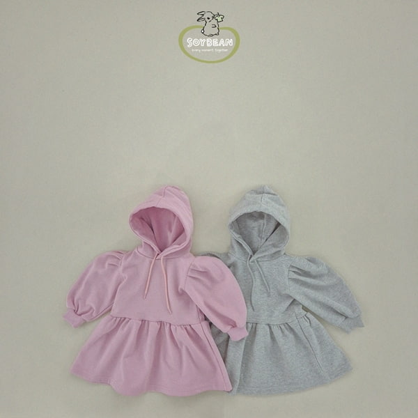 Soybean - Korean Children Fashion - #todddlerfashion - Hood Puff One-piece