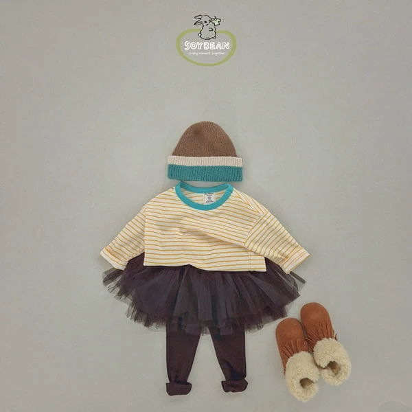 Soybean - Korean Children Fashion - #prettylittlegirls - Captin Stripe Tee - 4