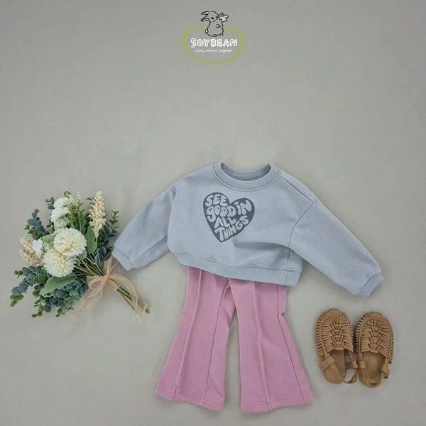 Soybean - Korean Children Fashion - #todddlerfashion - Crop Heart Sweatshirts - 9