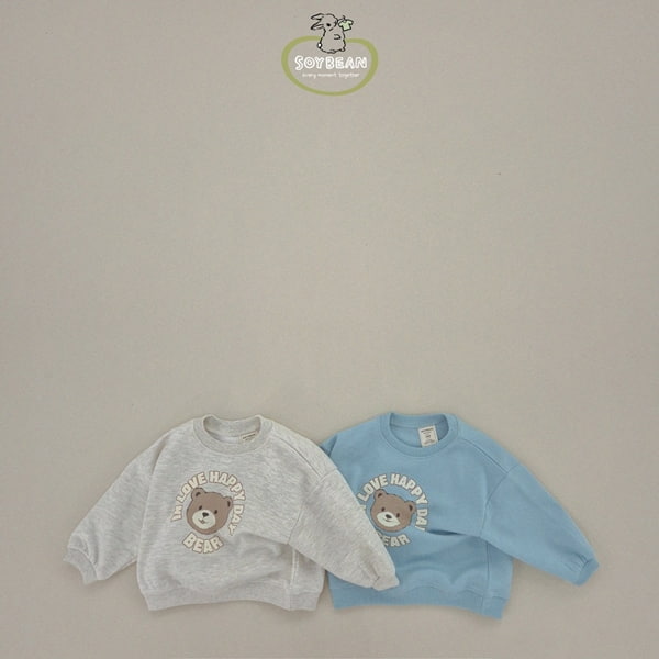 Soybean - Korean Children Fashion - #todddlerfashion - Love Bear Sweatshirts