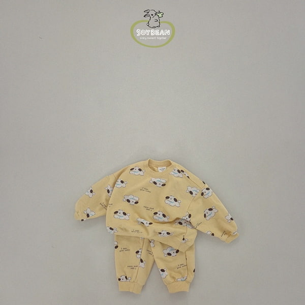 Soybean - Korean Children Fashion - #toddlerclothing - Puppy Top Bottom Set - 7