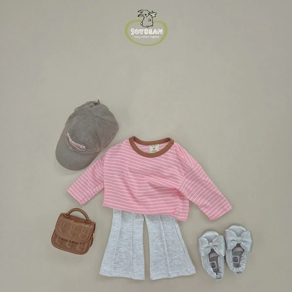 Soybean - Korean Children Fashion - #toddlerclothing - Captin Stripe Tee - 5