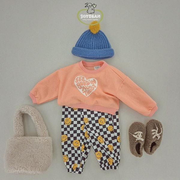 Soybean - Korean Children Fashion - #toddlerclothing - Crop Heart Sweatshirts - 10