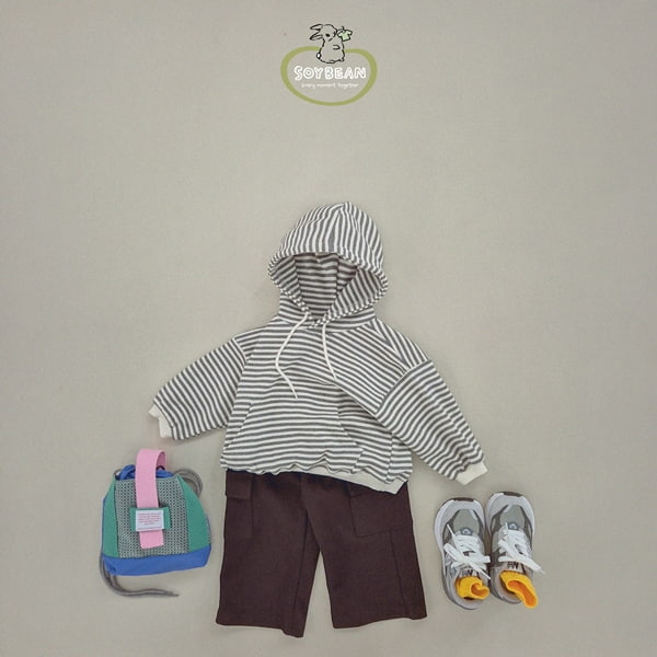 Soybean - Korean Children Fashion - #toddlerclothing - Stripe Hood Top - 3